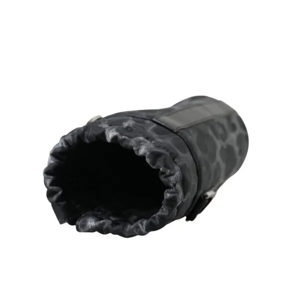 Dolce & Gabbana Black Leopard Round Slim Tote Bottle Cage Bag - Picture 6 of 6